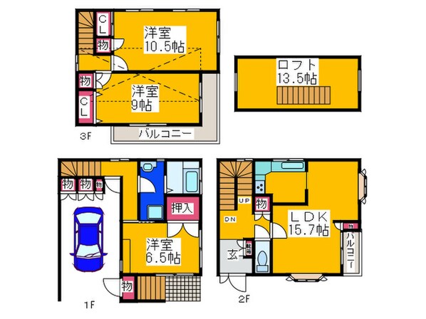 野本邸の物件間取画像